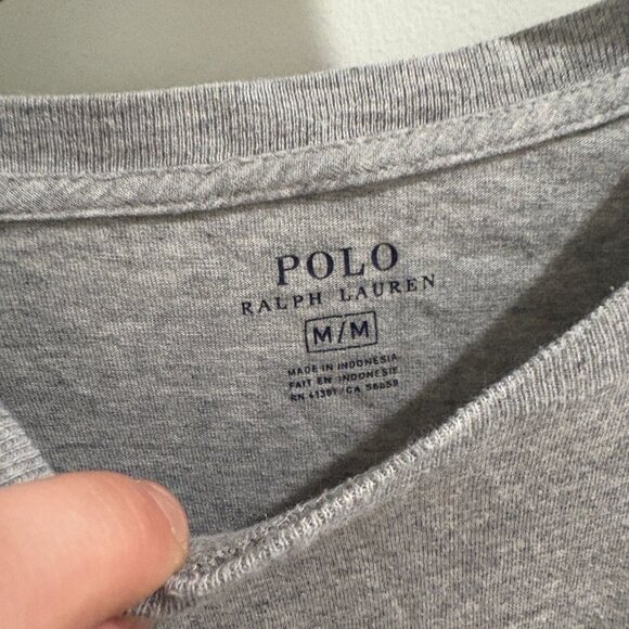 Grey Men's Medium Ralph Lauren Long-Sleeve T-Shirt - Picture 2 of 3